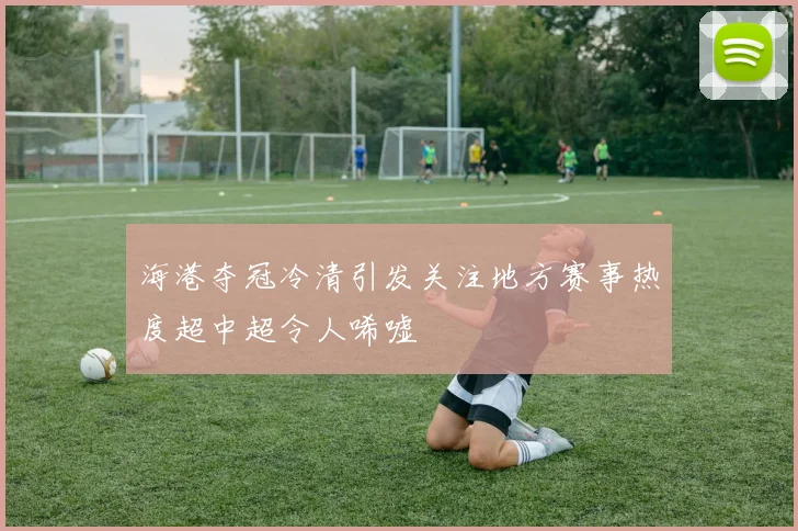 海港夺冠冷清引发关注地方赛事热度超中超令人唏嘘